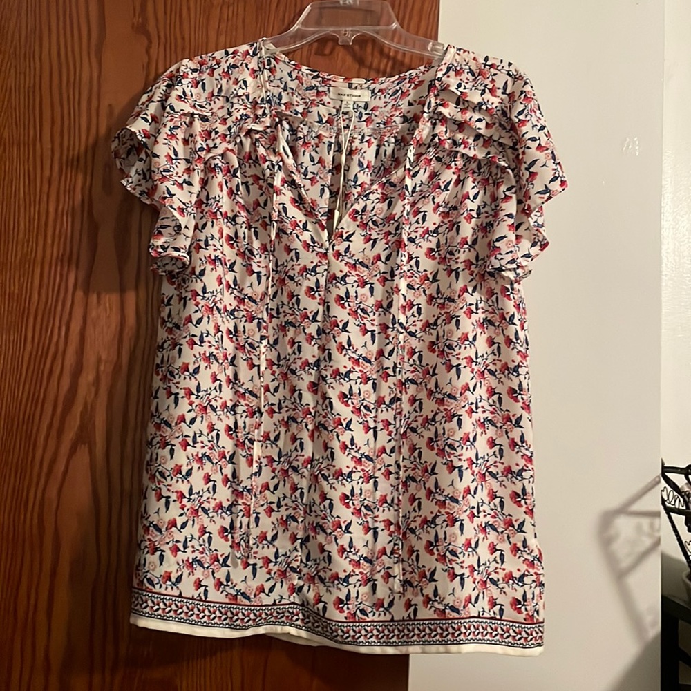 Max Studio Floral Blouse size Large